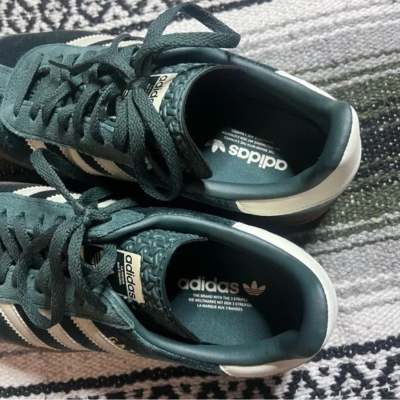 Adidas Gazelle Bold "Mineral Green/Putty Grey" Platform Sneakers Size 7 - Picture 7 of 8